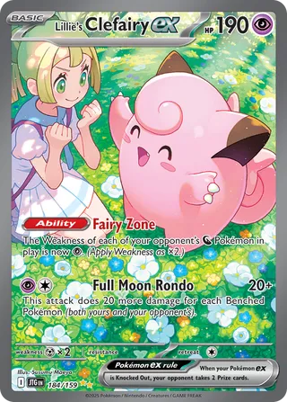Lillie's Clefairy ex (Journey Together 184/159) - Featured Card